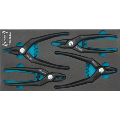 Imagen de HAZET 163 124/4 Kit de pinzas, circlips 342 Safety Insert System 4