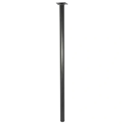 Imagen de Wagner 12108001 Classic Retro Pata para Muebles (diámetro: 30 x 800 mm, Placa de atornillado integrada 60 Rosca Interior 10 Acero Recubierto Polvo), Color Negro