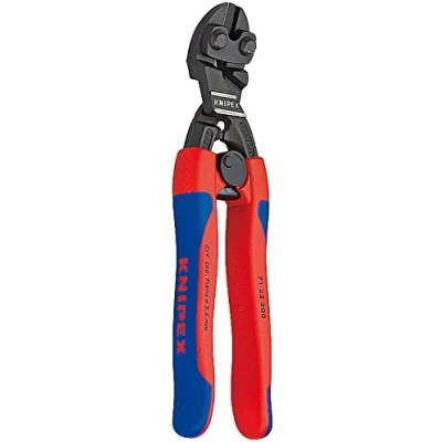 Imagen de Knipex CoBolt® Cortabulones compacto negro atramentado, con fundas esbeltas en dos componentes 200 mm 71 22