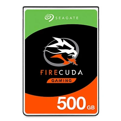 Imagen de Seagate FireCuda, 500 GB, Disco duro interno híbrido, SSHD de alto rendimiento, 2,5 in, SATA, 6 GB/s, aceleración mediante flash, caché 8 GB y 3 años servicios Rescue (ST500LX025)