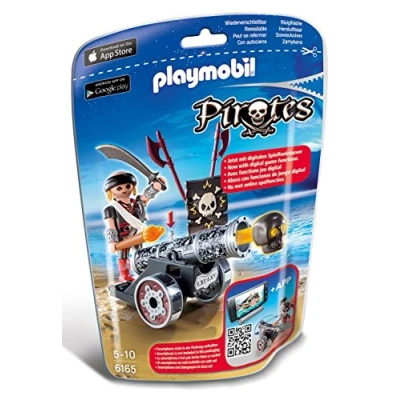 Imagen de PLAYMOBIL Pirates Cañón Interactivo con Corsario Muñecos y Figuras, Color Multicolor (6165)