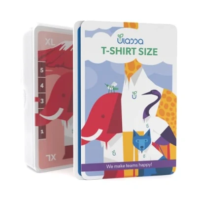 Imagen de Ulassa Planning Poker Tarjetas para 8 Personas Camiseta Size Estimación Juego de cartas póquer ágil estimar eficientemente el esfuerzo los complejos requisitos del proyecto en equipo