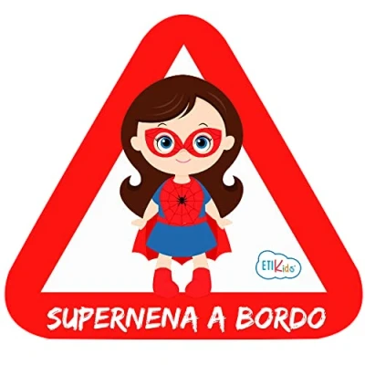 Imagen de Haberdashery Online Pegatina Adhesiva Bebé a Bordo. Adhesivo vinilo para coche o moto. 15 x 13,7 cm. (35. Supernena Spiderman)