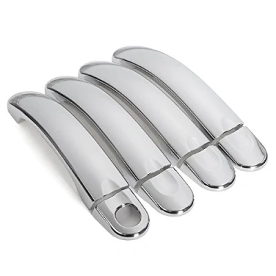 Imagen de Viviance 8Pcs Cromado De Acero Inoxidable Puerta La Manija Cubierta Ajuste Conjunto Compatible con VW Transporter T5 T6 Caddy Multivan Caravelle