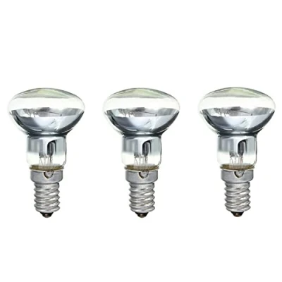 Imagen de Osmond Lámpara de lavado repuesto E14, R39, 30 W, proyector tornillo, bombilla reflectora transparente, bombillas lava incandescente 3 unidades
