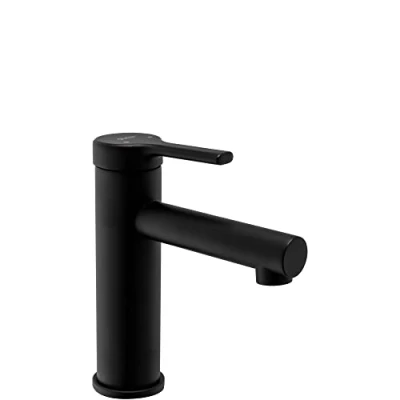 Imagen de Rea PIXEL BLACK Grifo de LAVABO BAJO Mezclador baño latón monomando lavado a mano ajustable en frío y caliente (negro)