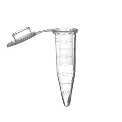 Imagen de MUHWA 500 tubos de microcentrífuga graduados polipropileno con tapa rápida, 1.5 ml micro ensayo vial cónico muestra microtubo para laboratorio (transparente)