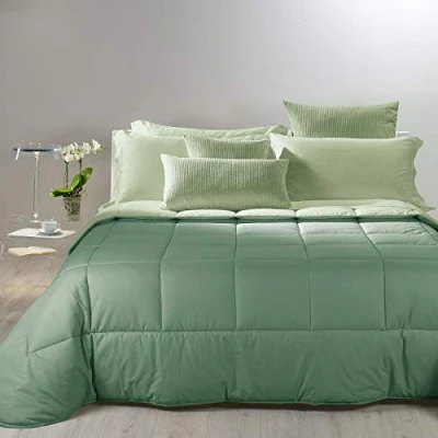 Imagen de Caleffi Bicolor Edredón, Algodón, Jade, Matrimonial