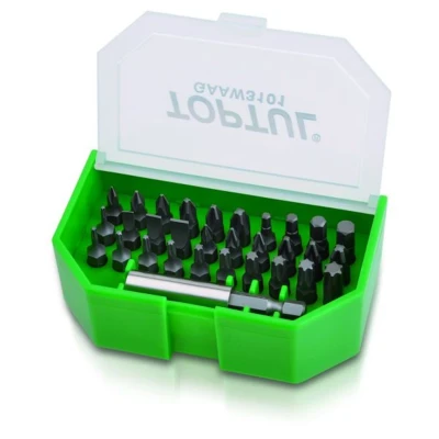 Imagen de Punta de destornillador hexagonal TOPTUL 1/4 &quot; 31 Pieza (SL, PH, TORX, hexagonal)
