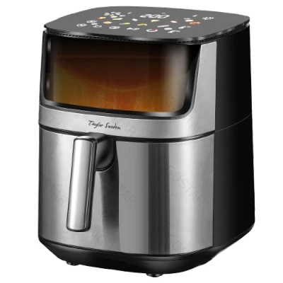 Imagen de Taylor Swoden Freidora Aire 8 Litros Dual Blaze™ Air Fryer 2000W con Ventana, EvenlyCook, 10 Programas, 3 Modos, Panel Táctil, Interior Metálico, Temperadura y Tiempo Regulable, Apta para Lavavajillas