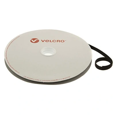 Imagen de VELCRO® Correa de agarre autoadherente (10 mm x 25 m), color negro