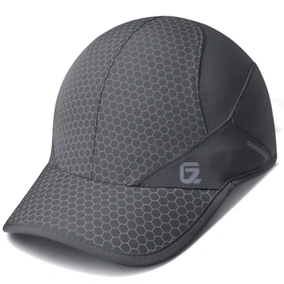 Imagen de GADIEMKENSD Gorra deportiva de secado rápido [Libre suave + Ligera y transpirable Impermeable] para Unisex Adultos entrenamiento tela actividades al aire libre [Gris oscuro 6 3/4 7 5/8 ]