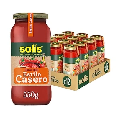 Imagen de SOLÍS Tomate Frito Estilo Casero Pack de 12 x 550g sin gluten