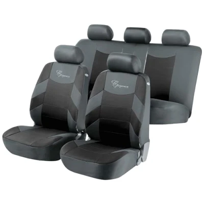 Imagen de WALSER The Elegance 11776 Cubreasiento negro Estampado Poliéster delante y detrás VOLKSWAGEN: Passat B6 Berlina, Golf 4 Cabrio, 5, SEAT: Ibiza 3