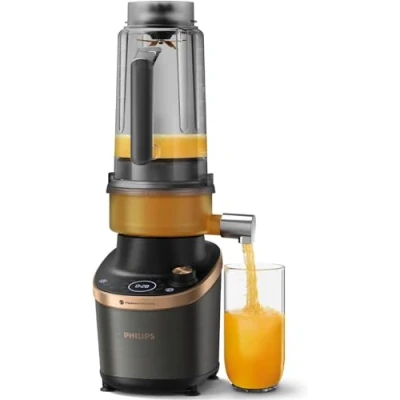 Imagen de Philips Flip&amp;Juice Batidora de alta velocidad Serie 7000 con módulo extractor zumo,tecnología ProBlend Ultra,aplicación HomeID, programas selección rápida y función limpieza rápida(HR3770/10)