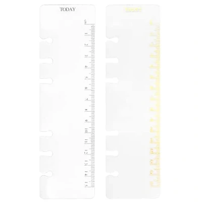 Imagen de 2 Paquetes de Carpetas Plástico A6 con 6 Agujeros para Marcar páginas y Separadores Revistas Cuadernos (GRegla, A6)