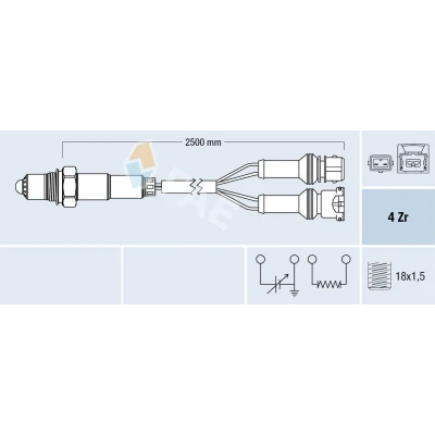 Imagen de Sonda lambda FAE 77639