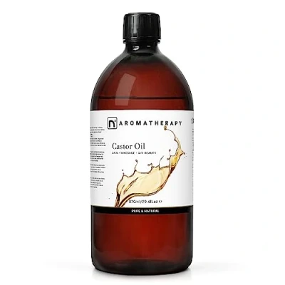 Imagen de n2 Aromatherapy Aceite de Ricino Natural 870 ml para Pestañas, Cejas, Pelo, Cabello, Piel, Cara, Cicatrices, Uñas, Cuerpo