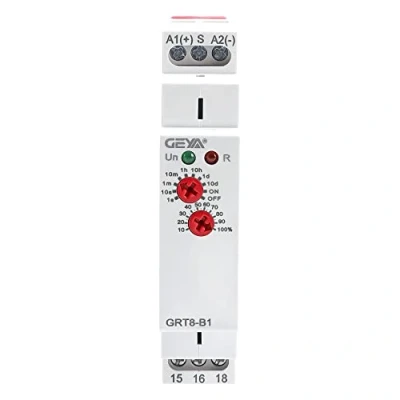 Imagen de GEYA Retardo apagado Relé de tiempo función única 1Contacto 16A electrónico temporizador (GRT8 B1,AC/DC12V 240V)
