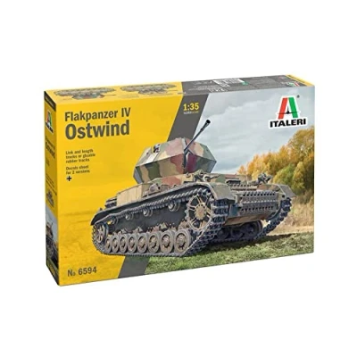 Imagen de Italeri 6594S 1:35 Flakpanzer IV Ostwind reproducción Fiel, modelismo, Kit de plástico, Hobby, Pegar, ensamblar, sin Pintar, Multicolor