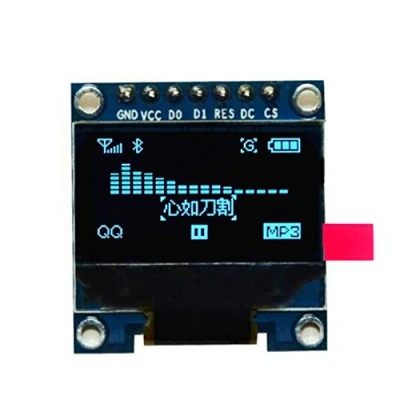 Imagen de HiLetgo 0.96&quot; SPI OLED LCD Display 128X64 for Arduino 51 STM32 Raspberry Pi Blue Font