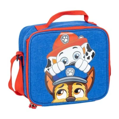 Imagen de Portameriendas Térmico de La Patrulla Canina Color Azul 21,5x8,5x19 cm Mochila Pequeña con Cierre Cremallera y Asa Regulable Producto Original Diseñado en España