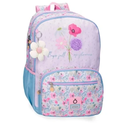 Imagen de Enso Full of Flowers Mochila Escolar Rosa 32X44X17 cms Poliéster