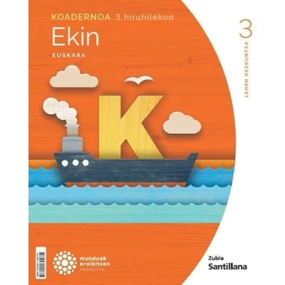 Imagen de Koadernoa Euskara Ekin 3 Leh Hiruhilekoa Mundual Eraikitzen