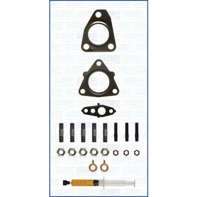 Imagen de AJUSA JTC11880 Juego de montaje, turbocompresor with studs, syringe oil con juntas instrucciones montaje TOYOTA: Corolla Verso