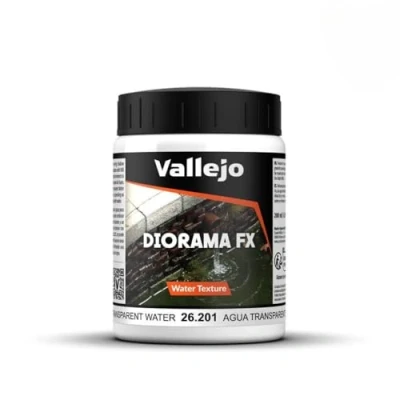 Imagen de Vallejo Diorama FX Pintura Acrílica Effects Water Acado Realista, 200 ml. para Simular Texturas de Terreno, Tierra, Nieve, Agua y Barro Maquetas Modelismo
