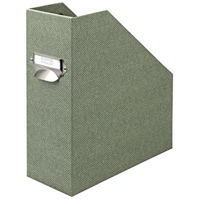Imagen de Rössler Papier 1318452671 S.O.H.O. Revistero para DIN A4, con asa y etiqueta inscribible, 11,5 x 26 31,5 cm, Special Line Sage, 1 pieza