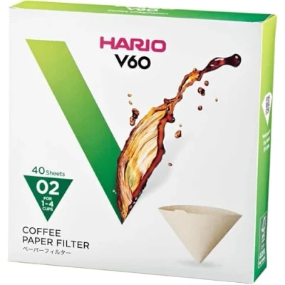 Imagen de HARIO Misarashi Box of Paper Filter for 02 Dripper, 40 Sheets