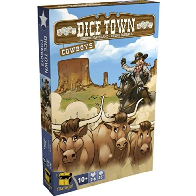 Imagen de Matagot Dice Town Cowboy Juegos de Bandeja, Edición Francesa