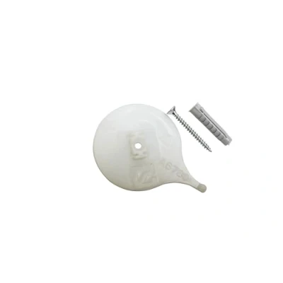 Imagen de GARDINIA Soporte de techo para riel cortina aluminio, 2 rieles, Blanco, piezas