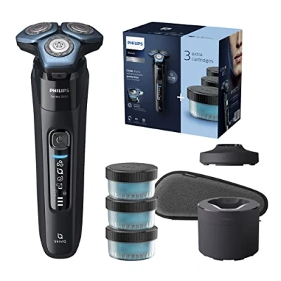 Imagen de Philips Afeitadora eléctrica Wet and Dry con Tecnología SkinIQ, batería Recargable, Color Negro