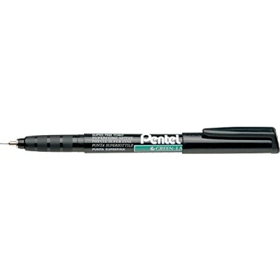 Imagen de Pentel 12 rotuladores permanentes superfinos NMF50, color negro