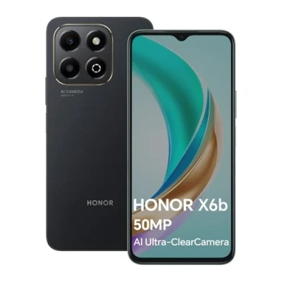 Imagen de HONOR X6b Smartphone 4GB 128GB, 5200mAh Batería, 50MP Cámara, 6.56&quot; 90Hz TFTLCD, Android 14, Dual Sim, NFC, Negro