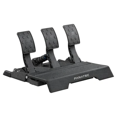 Imagen de FANATEC CSL Elite Sim Racing Pedales v2 Juego de tres (Embrague, Freno, Acelerador), Plug y Play, Sensores Hall Sin Contacto, RJ12/USB para PC, PS5, PS4, Xbox Series XS, One