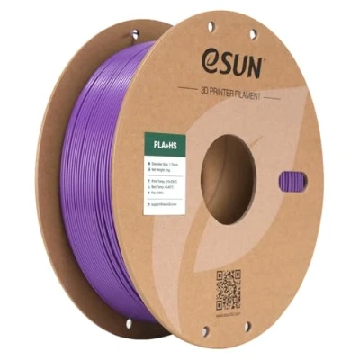 Imagen de eSUN PLA+ Filamento 1.75mm, PLA+HS para Impresora 3D de Alta Velocidad Precisión Dimensional +/ 0.03mm, Carrete 1KG (2.2 LBS) Impresoras Velocidad,Púrpura