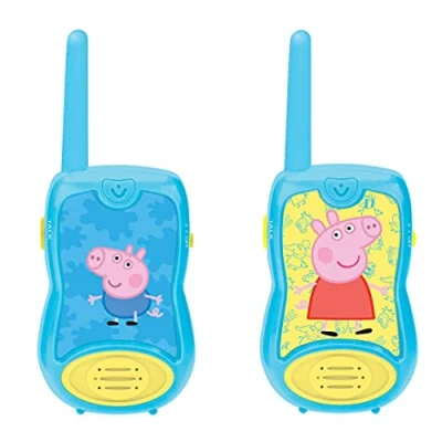 Imagen de Lexibook, Peppa Pig, Walkie talkies 200m, Juego de comunicación para niños, 2 Canales comunicación, Clip cinturón, a Pilas, Azul, TW12PP