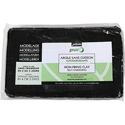 Imagen de Pébéo 766352 Arcilla sin cocción (1,5 kg), negra