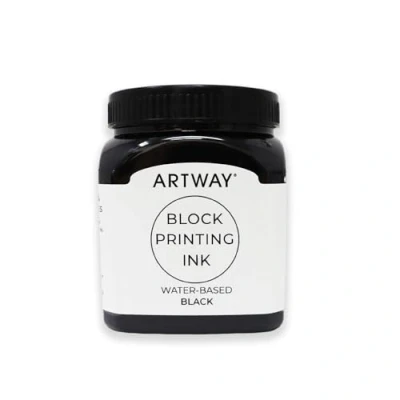 Imagen de Artway Tinta de Impresión en Bloque 250ml Negro Ideal para Relieve, Block y Linóleo