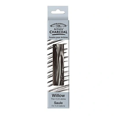Imagen de Winsor &amp; Newton Weidenholzkohle Carbón de Dibujo, Sauce, Gris, 3x4x18.8 cm, 24