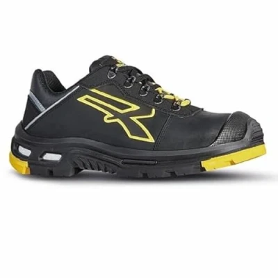 Imagen de U Power RL20524 Linea BAU &amp; BUILDING Modelo DAVE Calzado de Trabajo Bajo, S3 HRO HI SRC CI, Negro/Amarillo, 45 Tamaño