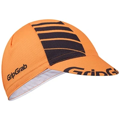 Imagen de GripGrab Lightweight Summer Cycling Cap UV Protection Under Helmet Mesh Hat Highly Breathable 8 Colours, Naranja, OneSize (54 63 cm)