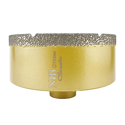 Imagen de NBB Broca de diamante con M14, corona para taladrar en seco y húmedo profesionalmente porcelana dura, cerámica, baldosas, granito, mármol, azulejo, Amoladora Angular (1, 115mm)