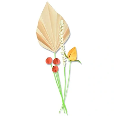 Imagen de Sizzix Juego de Troqueles Thinlits, 5 Unidades, Tallos Ornamentales Olivia Rose 665955 Capítulo 3 2022, Plástico Papel, Multicolor, One Size