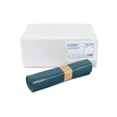 Imagen de Funny AG 270 Pack de 250 bolsas basura, 70 l, tipo 60, color azul