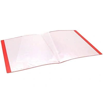 Imagen de WAYTEX 931412 Funda protectora para documentos (A4, 60 vistas, 30 fundas de poliuretano, color rojo