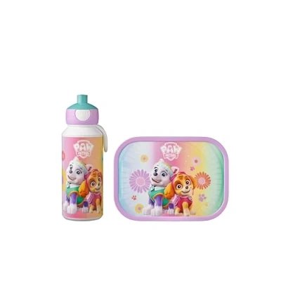 Imagen de Mepal Set de Almuerzo Campus Fiambrera para Niños con Botella Pop up y el Colegio o Llevar Sin BPA 400 ml + 750 Paw Patrol Girls